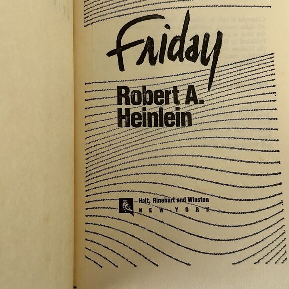 Friday, Robert Heinlein 1982 First Edit Hardback Book Club Science Fiction VTG - Picture 2 of 11